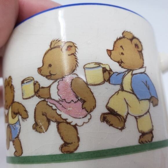 Vintage Porcelain Teddy Bear Coffee Mug Soup Mug or Tea Mug Collectors Cup - Picture 7 of 7